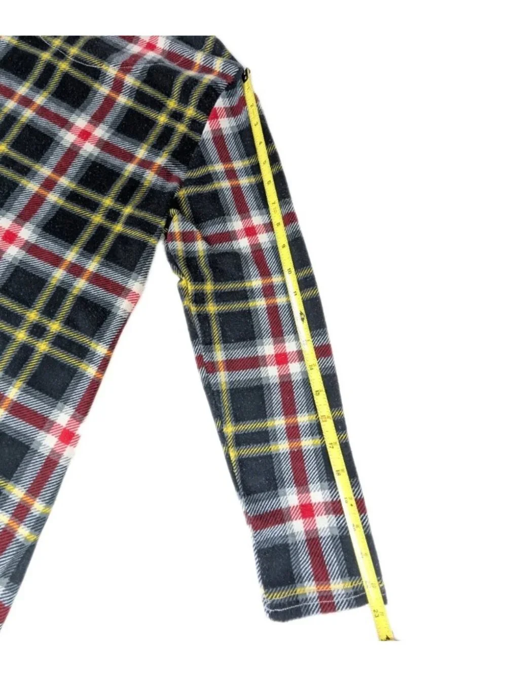 Harry Potter Hogwarts Youth /Ladies small Fleece Plaid  Pajama Top Dress READ